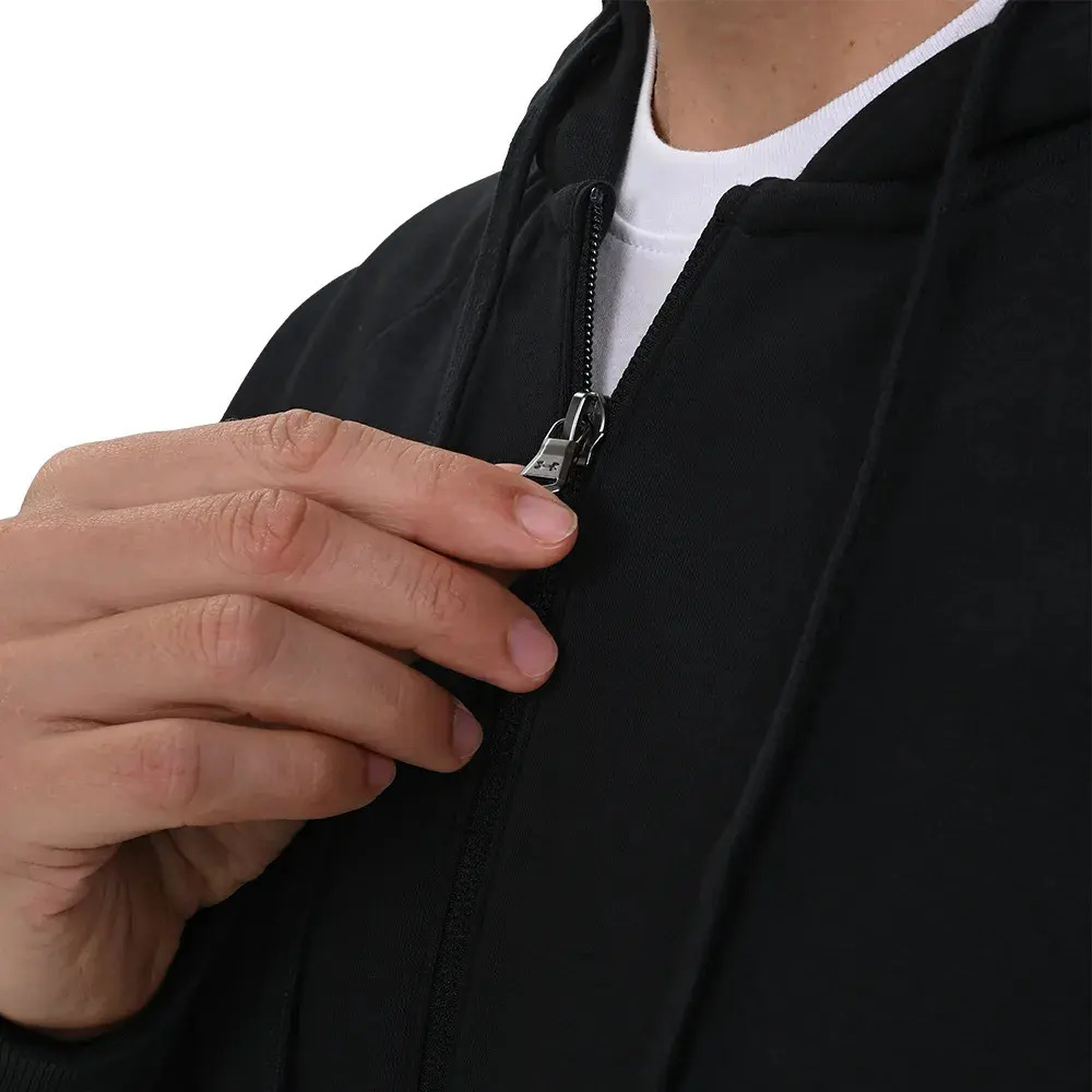 Campera Under Armour Rival Fleece - Hombre Negro S Lisa - Imagen 6