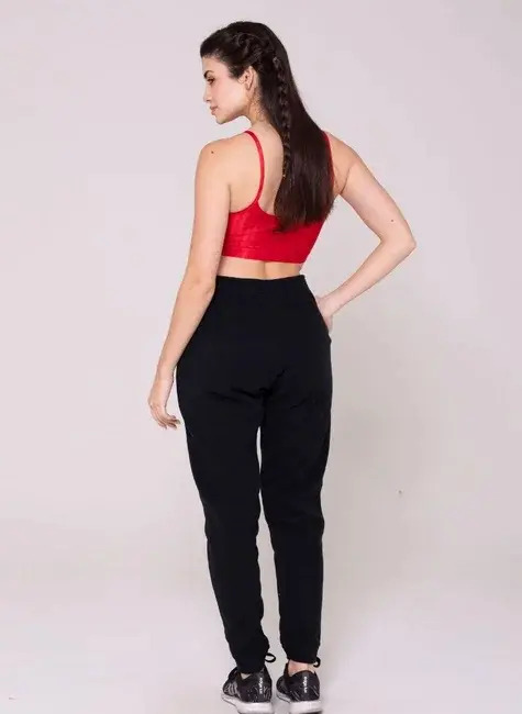 Pantalón Polar Sol Sports Antipeeling Negro Liso Xl - Imagen 3