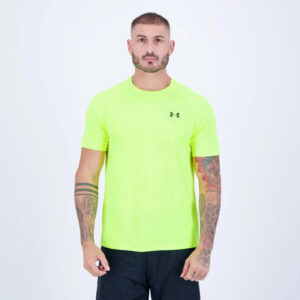 Remera Under Armour Tech 2.0 - Hombre Verde Fluor Lisa L