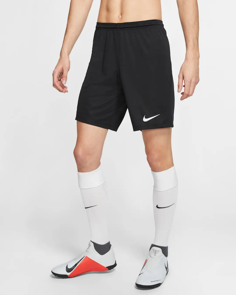 Short Nike Dri-fit Park 3 - Hombre Negro Lisa Xl