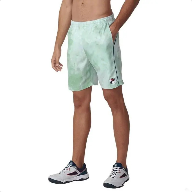 Short Fila Cinci Fbox Tennis - Hombre Verde Té Estampado Lisa Xl