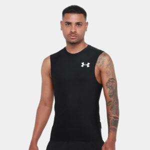 Remera Sin Mangas De Compresión Under Armour Hg Og - Hombre Negro Lisa M
