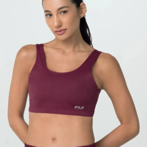 Top Deportivo Fila Essential - Mujer Bordó Lisa M
