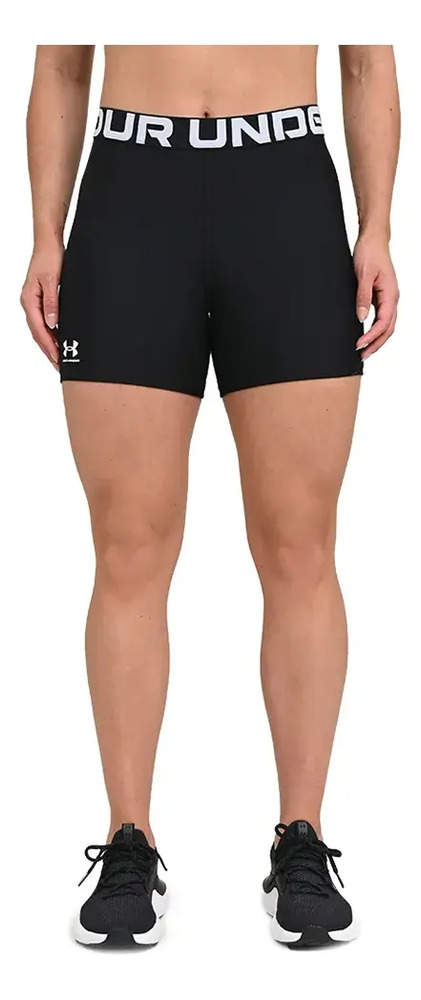 Short Under Armour Heatgear Authentics Mid - Mujer Negro Lisa Xs - Imagen 5