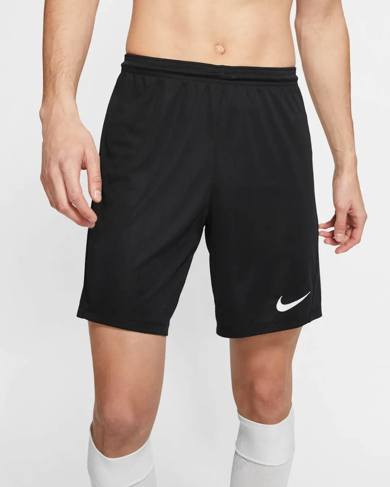 Short Nike Dri-fit Park 3 - Hombre Negro Lisa Xl - Imagen 2