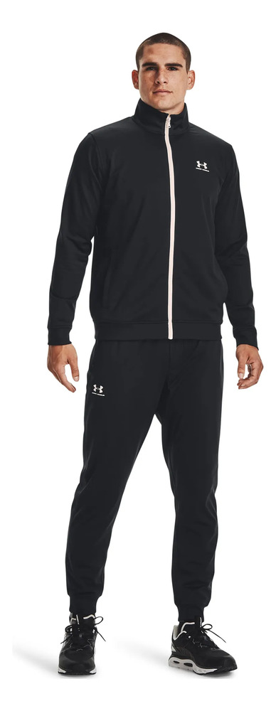 Campera Under Armour Sportstyle Tricot - Hombre Negro S Lisa - Imagen 2