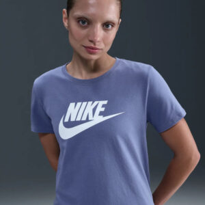 Remera Nike Sportswear Icon Futura - Mujer Azul Carbono Logo M