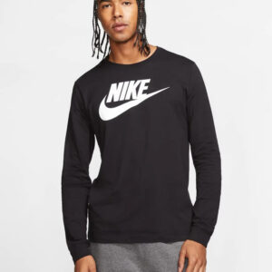 Remera Nike Sportswear Icon Manga Larga - Hombre Negro Lisa Xl