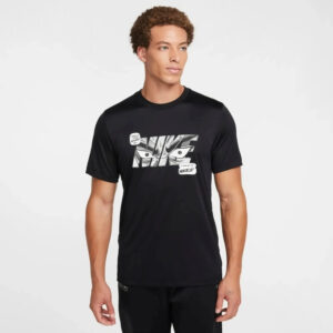 Remera Nike Dri-fit Anime - Hombre Negro Logo S
