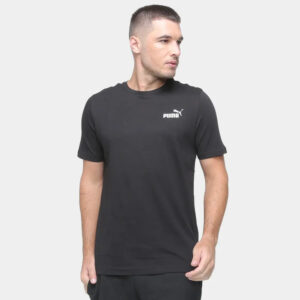 Remera Puma Essentials Small Logo - Hombre Negro Lisa L
