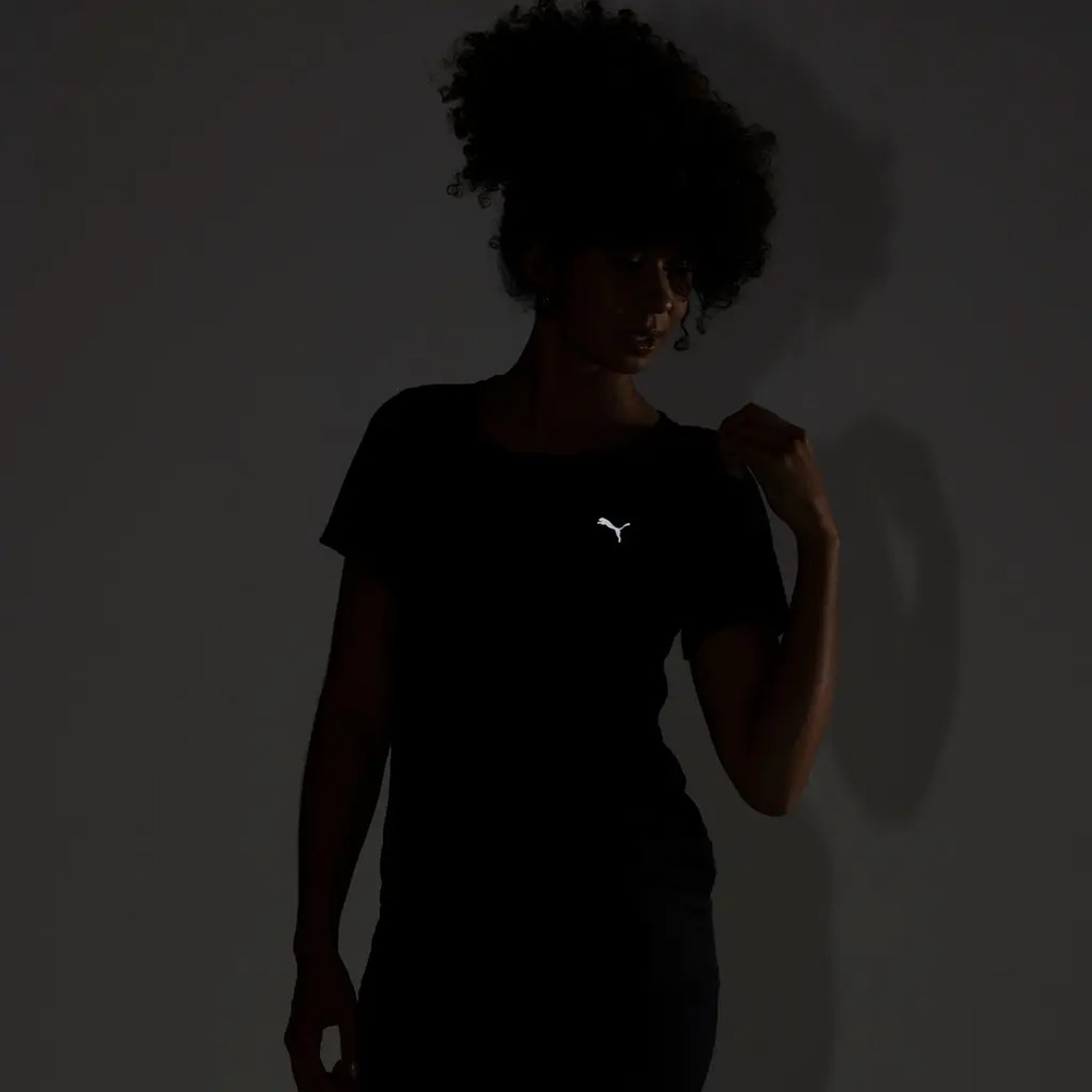 Remera Puma Performance Tee Run - Mujer Negro Lisa M - Imagen 5