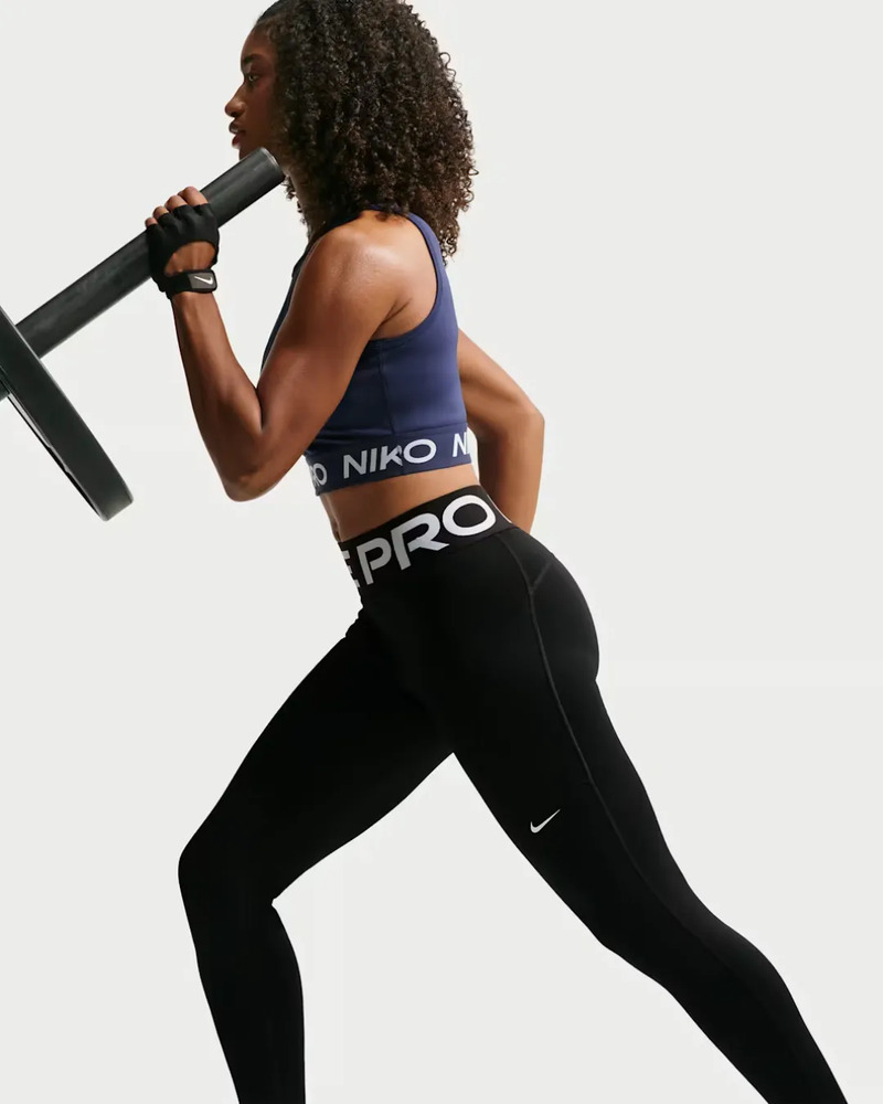 Calza Nike Pro Sculpt 365 - Mujer Negro Lisa S - Imagen 5