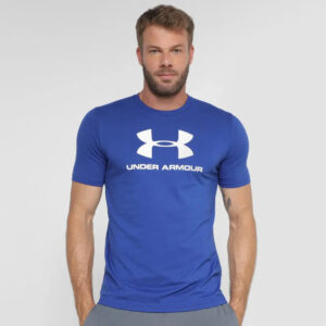 Remera Under Armour Sportstyle Logo - Hombre Azul Lisa S