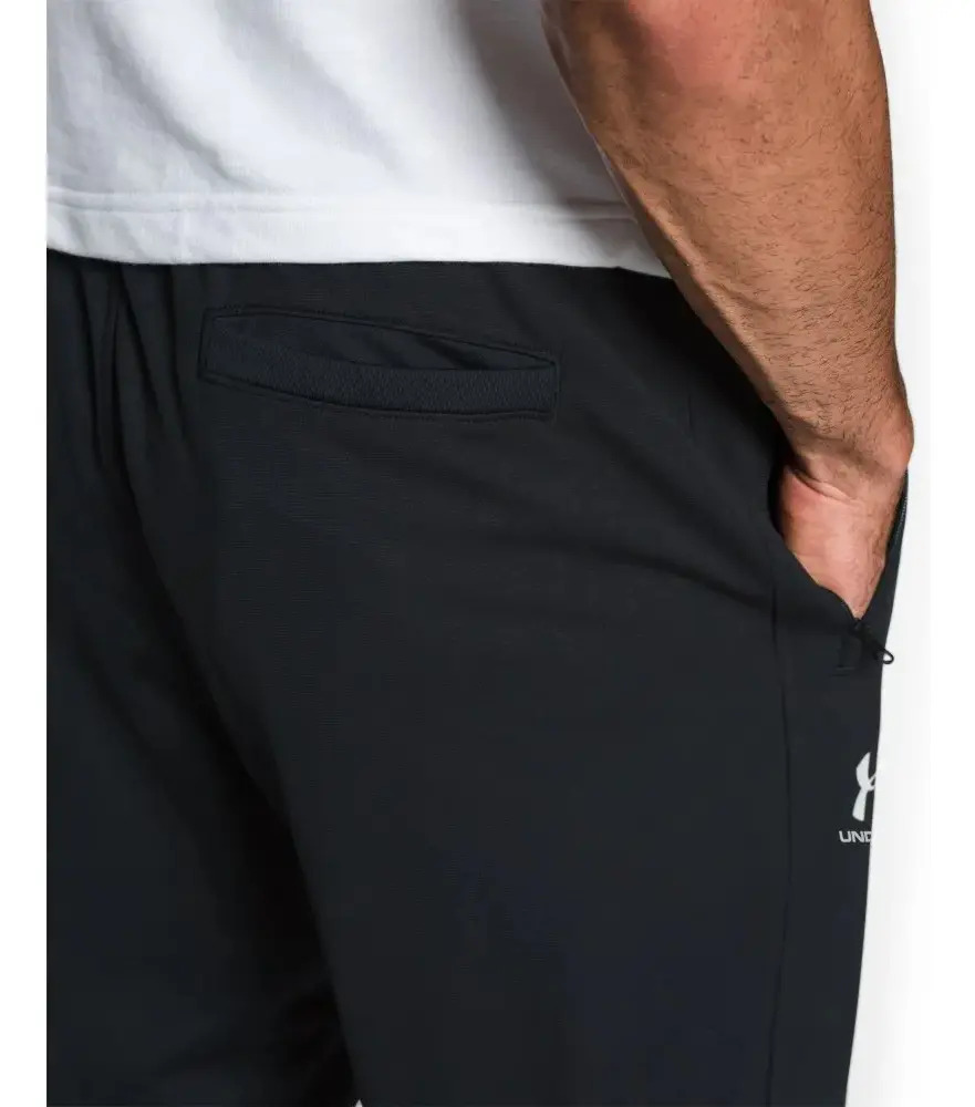 Pantalón Under Armour Sportstyle Tricot Joggers - Hombre Negro Liso S - Imagen 4