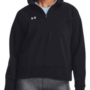Buzo Under Armour Rival Fleece 1/2 Zipper - Mujer L Negro Lisa