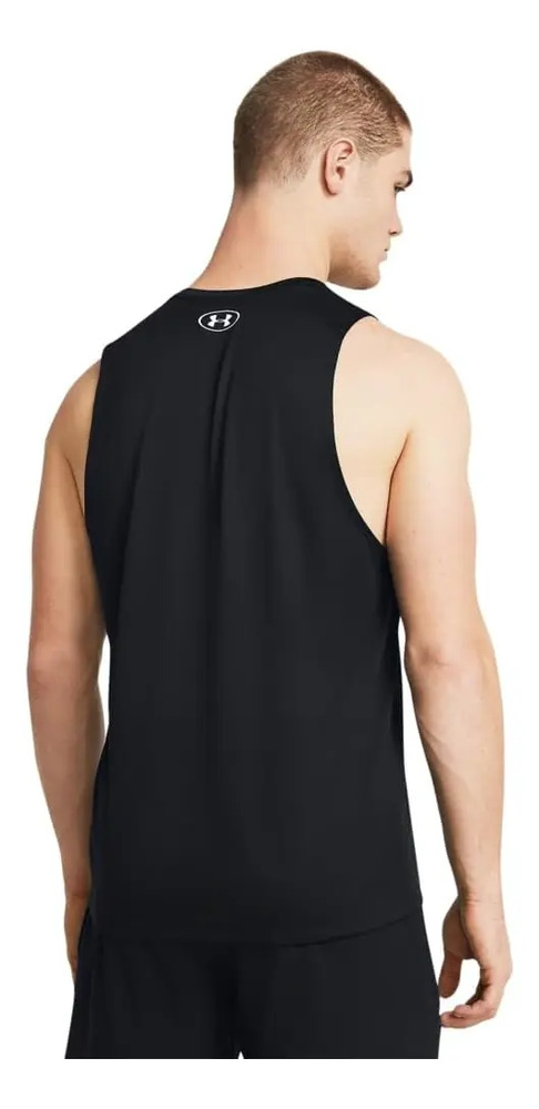 Musculosa Under Armour Tech Tank - Hombre Negro Lisa Xl - Imagen 2