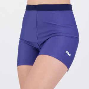 Short Fila Train Elastic - Mujer Azul Carbon Lisa L