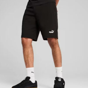 Short Puma Essentials Logo Cotton - Hombre Negro Lisa S