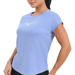Remera Mizuno Spark Big Running - Mujer Azul Sonic Lisa M