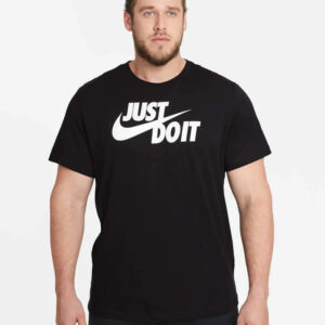 Remera Nike Sportswear Just Do It - Hombre Negro Logo L
