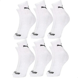 Medias Puma X6 Media Caña Logo Blanco Lisa L