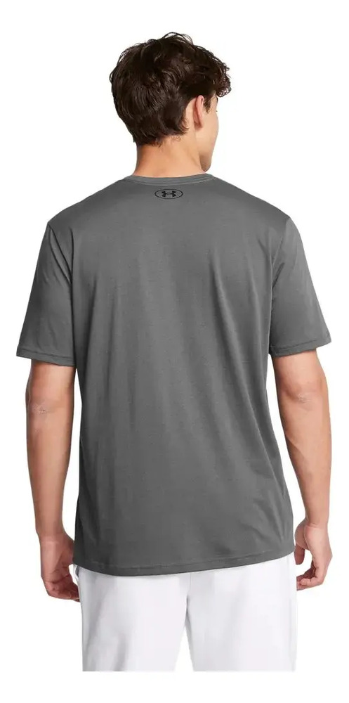 Remera Under Armour Sportstyle Left Chest - Hombre Grey Lisa Xl - Imagen 2