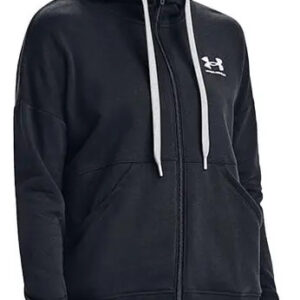 Campera Under Armour Rival Fleece Full Zip Hoodie - Mujer Negro Xl Lisa