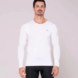 Camiseta Térmica Súper Caliente Afelpada Sol Sports - Hombre Blanco M