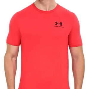 Remera Under Armour Sportstyle Left Chest - Hombre Rojo Lisa M