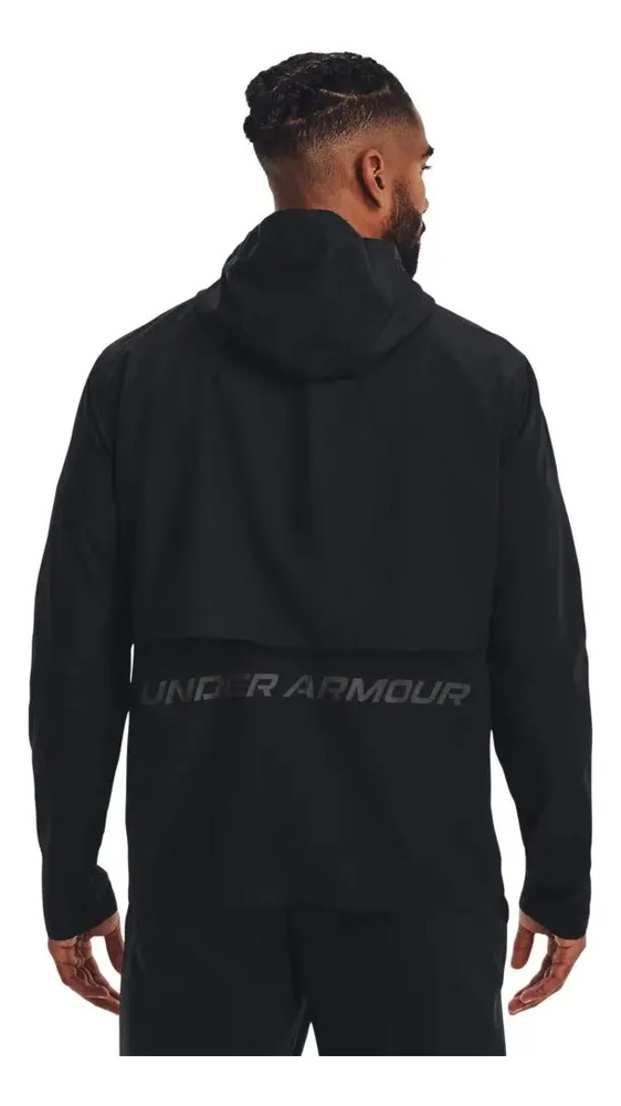 Campera Under Armour Storm Run Hooded Hombre Run Negro Xl Lisa - Imagen 2