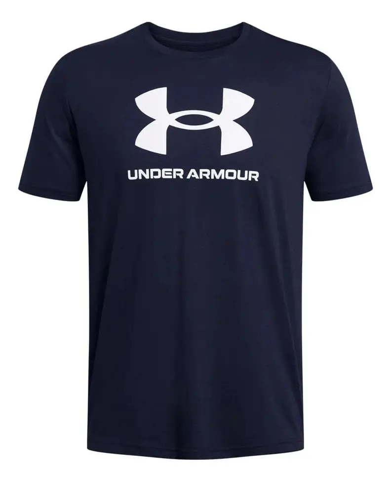 Remera Under Armour Sportstyle Logo - Hombre Azul Oscuro Lisa L - Imagen 3