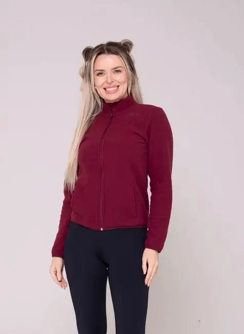 Campera Polar Sol Sports Zenith Fleece Antipeeling - Mujer Bordó S Lisa