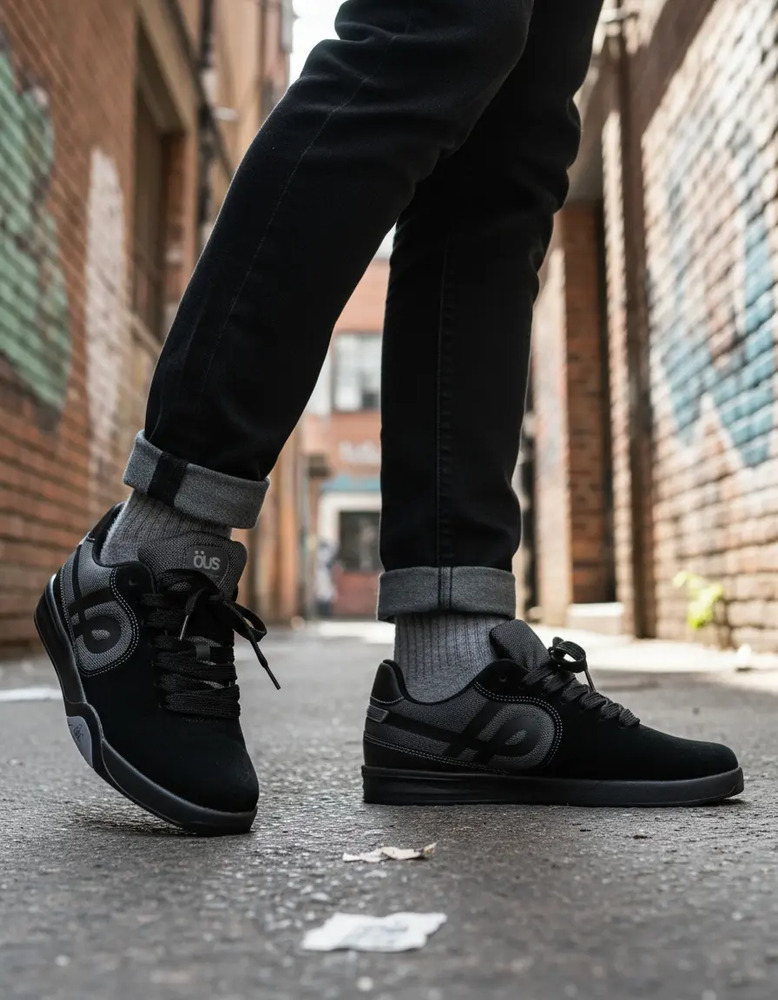 Calzado Ous Imigrante Serie X - Unisex Negro Lisa 44 - Imagen 3