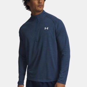 Remera Manga Larga Under Armour Tech Textured Zip - Hombre