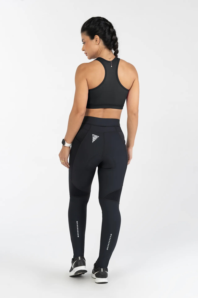 Calza De Ciclismo Larga Sol Sports Matrix Bandana Gel Mujer - Imagen 3