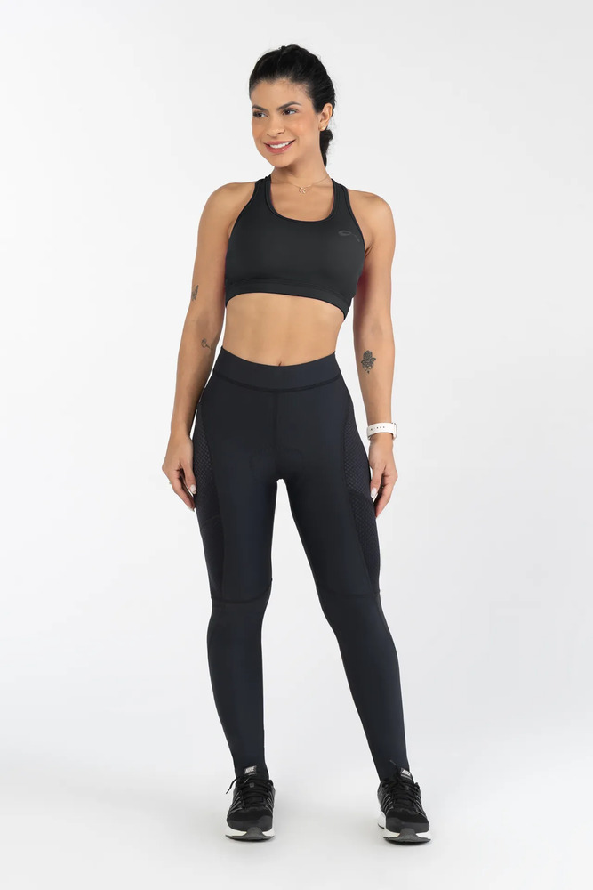 Calza De Ciclismo Larga Sol Sports Matrix Bandana Gel Mujer