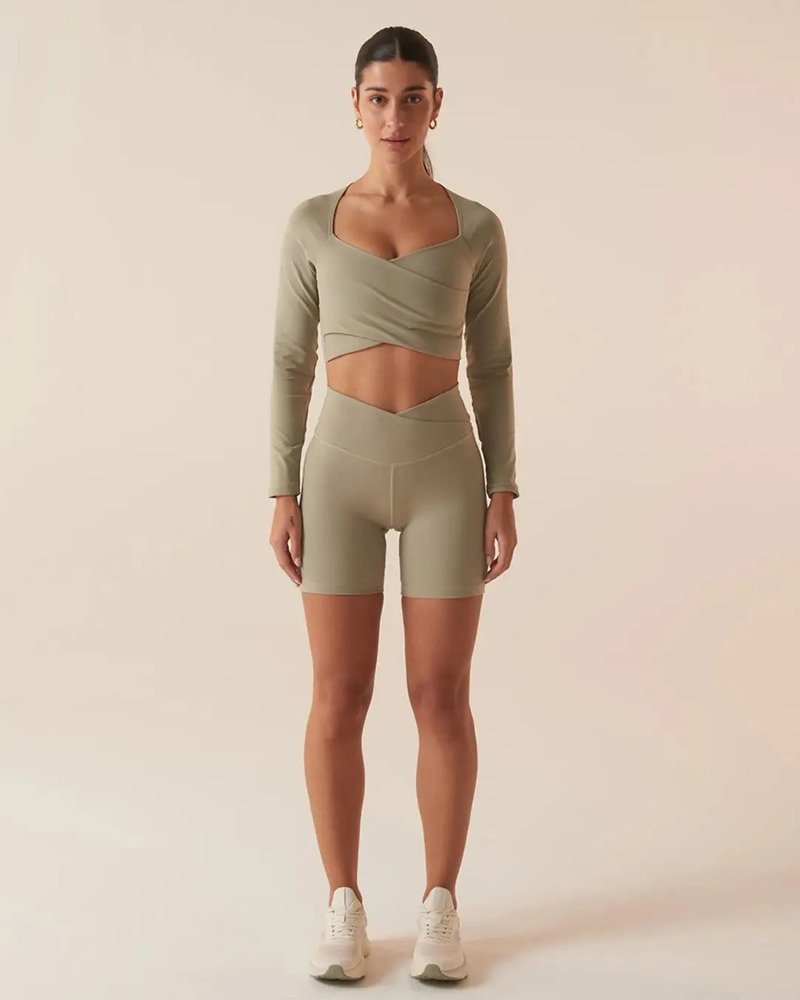 Crop Top Fila Manga Larga Toch Gym - Mujer - Imagen 4