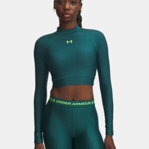 Remera Ml Under Armour Heatgear Crop Mock Ls - Mujer