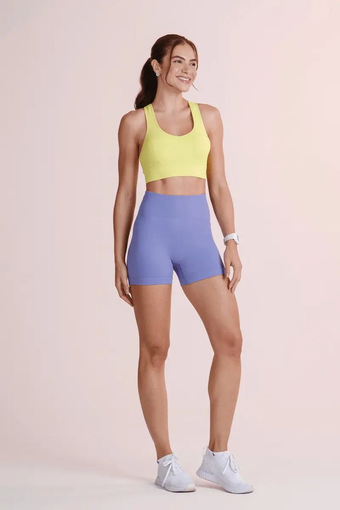 Short Lupo Sin Costuras Acanalado Fitness Gym - Imagen 5