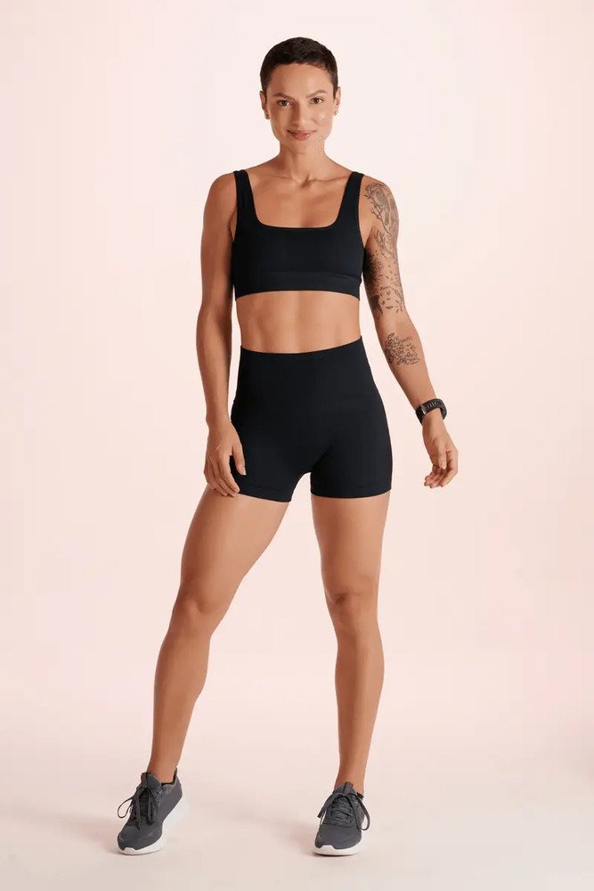 Short Lupo Sin Costuras Acanalado Fitness Gym - Imagen 6