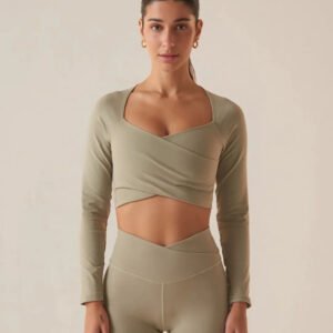 Crop Top Fila Manga Larga Toch Gym - Mujer
