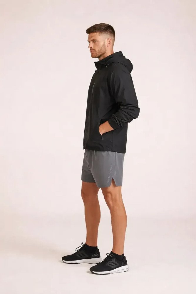 Campera Cortaviento Lupo Run - Hombre Negro L Lisa - Imagen 2